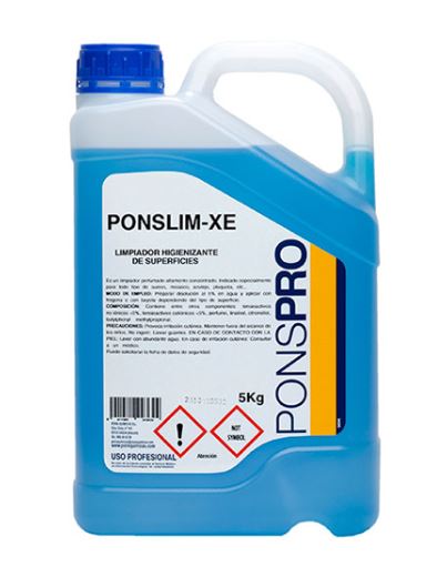 Ponslim-xe-detergent profesional concentrat pentru uz universal asevi 5l